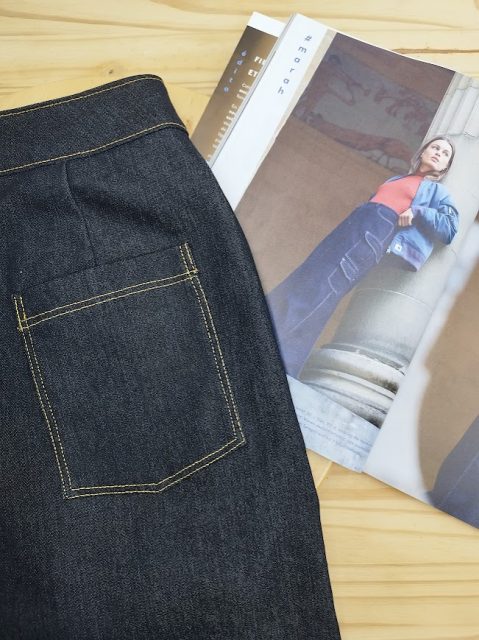 tissu jean stretch navy - 4- La Boutik Creative de Rives