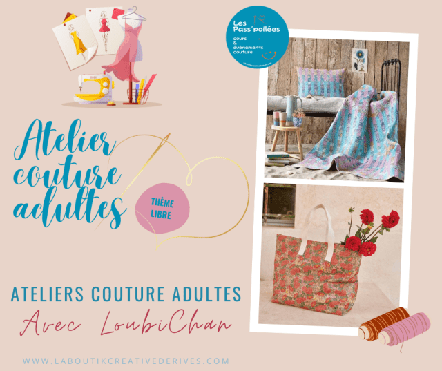 Cours de couture adultes à La Boutik Creative de Rives