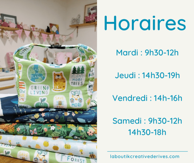 Horaires été 2024