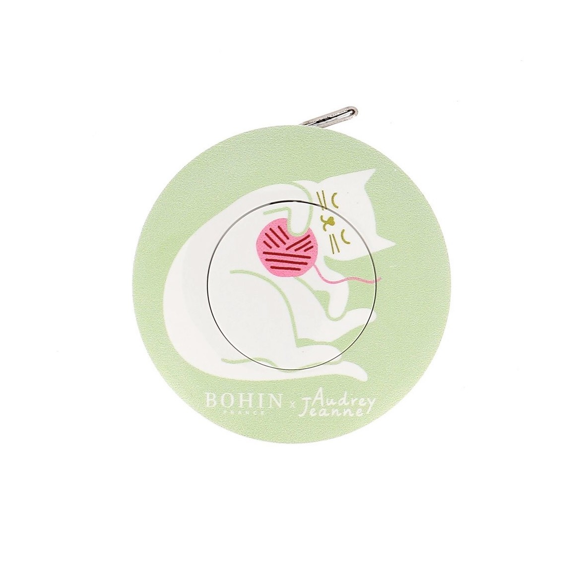 Centimètre Bohin -Audrey Jeanne - chat - pelote 150cm -La Boutik Creative de Rives