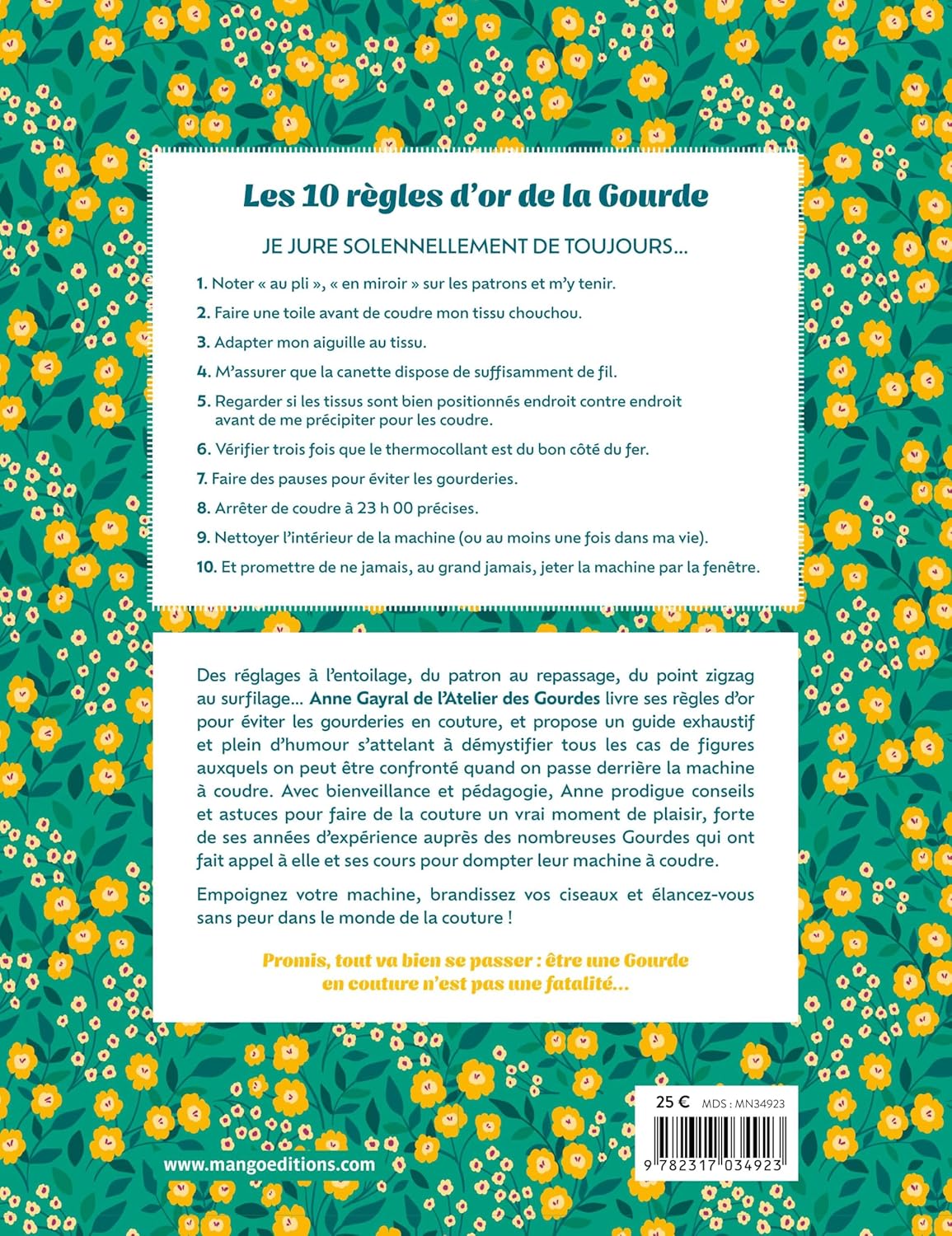Guide de survie des Gourdes en couture - Dos Couv - La Boutik Creative de Rives