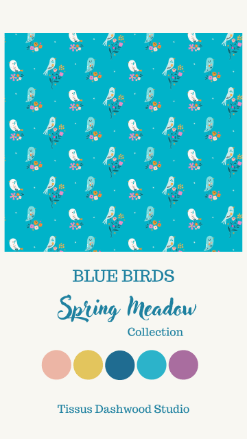 Tissu Dashwood Spring Meadows - Blue Birds -2- La Boutik Creative de Rives.jpg