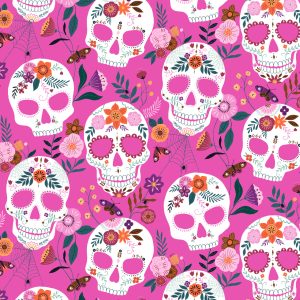 Tissu Dashwood happy lovely calaveras
