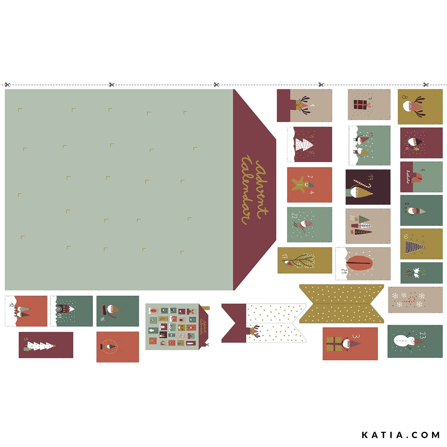 XMAS ADVENT CALENDAR Gnomes Xmas Calendar-1- La Boutik Creative de Rives