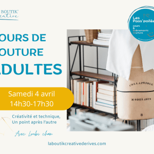Atelier Couture Adultes samedi 4 avril