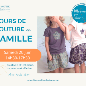Atelier couture en famille samedi 20 juin