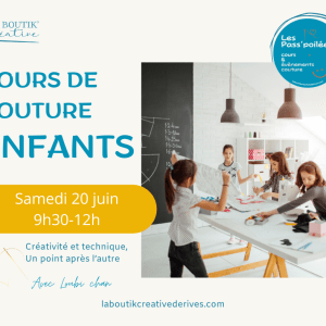 Atelier couture enfants du samedi 20 juin