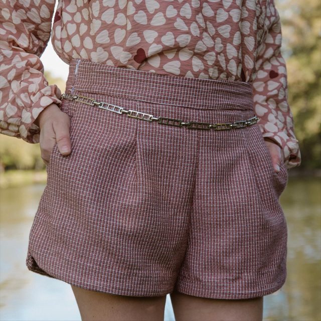 tissU-quadrille-chocolat et viscose-graou moka -2- Augustine et Balthazar à La Boutik Creative de Rives